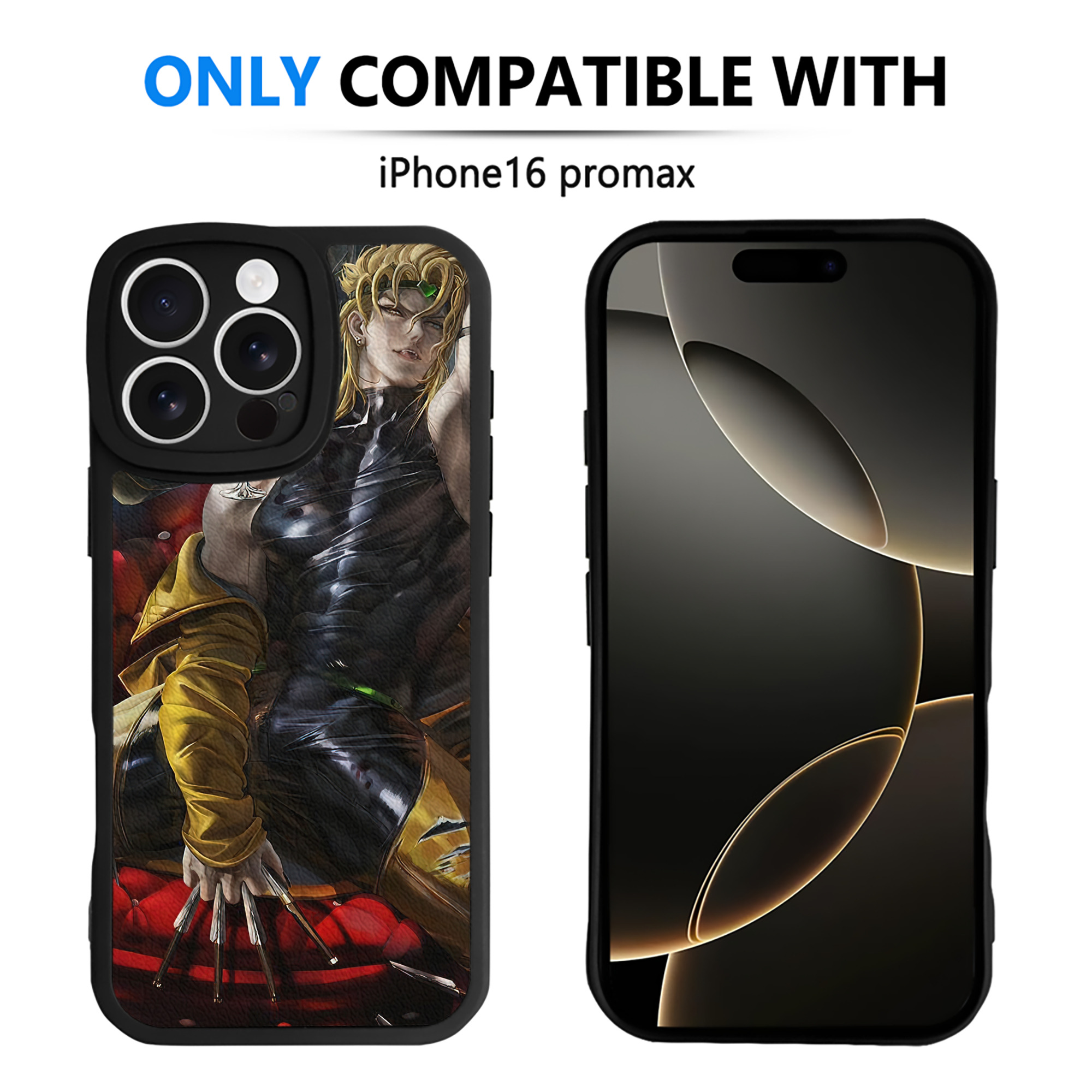（画像用） ジョジョの奇妙な冒険 JoJo's Bizarre Adventure 【iPhone 16シリーズ対応】シリコンスマホケース（レザー調） 材質：シリコン